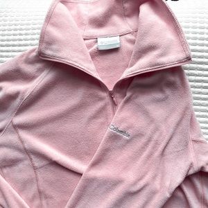 Columbia Light Pink Quarter Zip Sweater